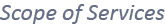 Scope of Services
